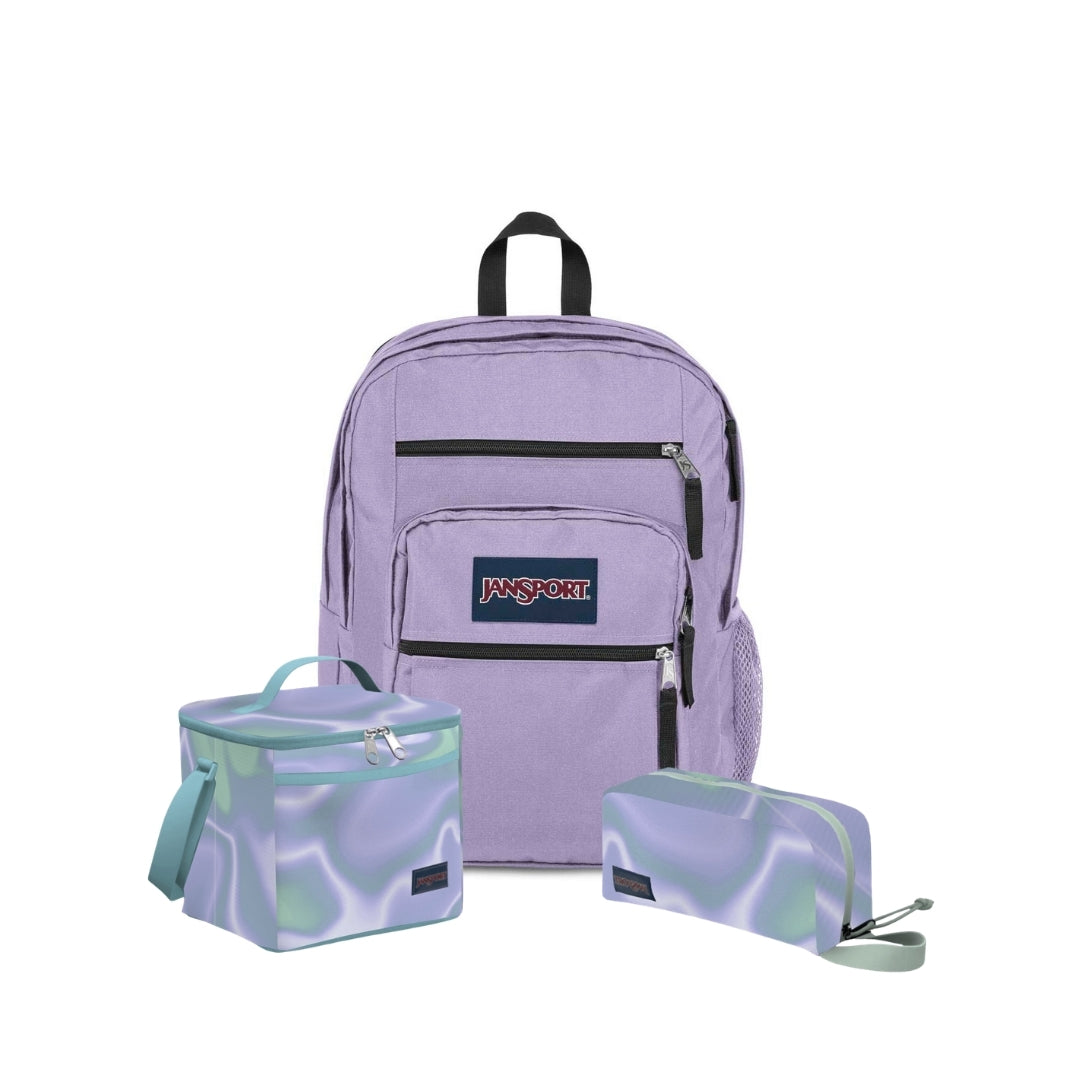 SET BIG STUDENT PASTEL LILAC/PLATINUM PUDDLES