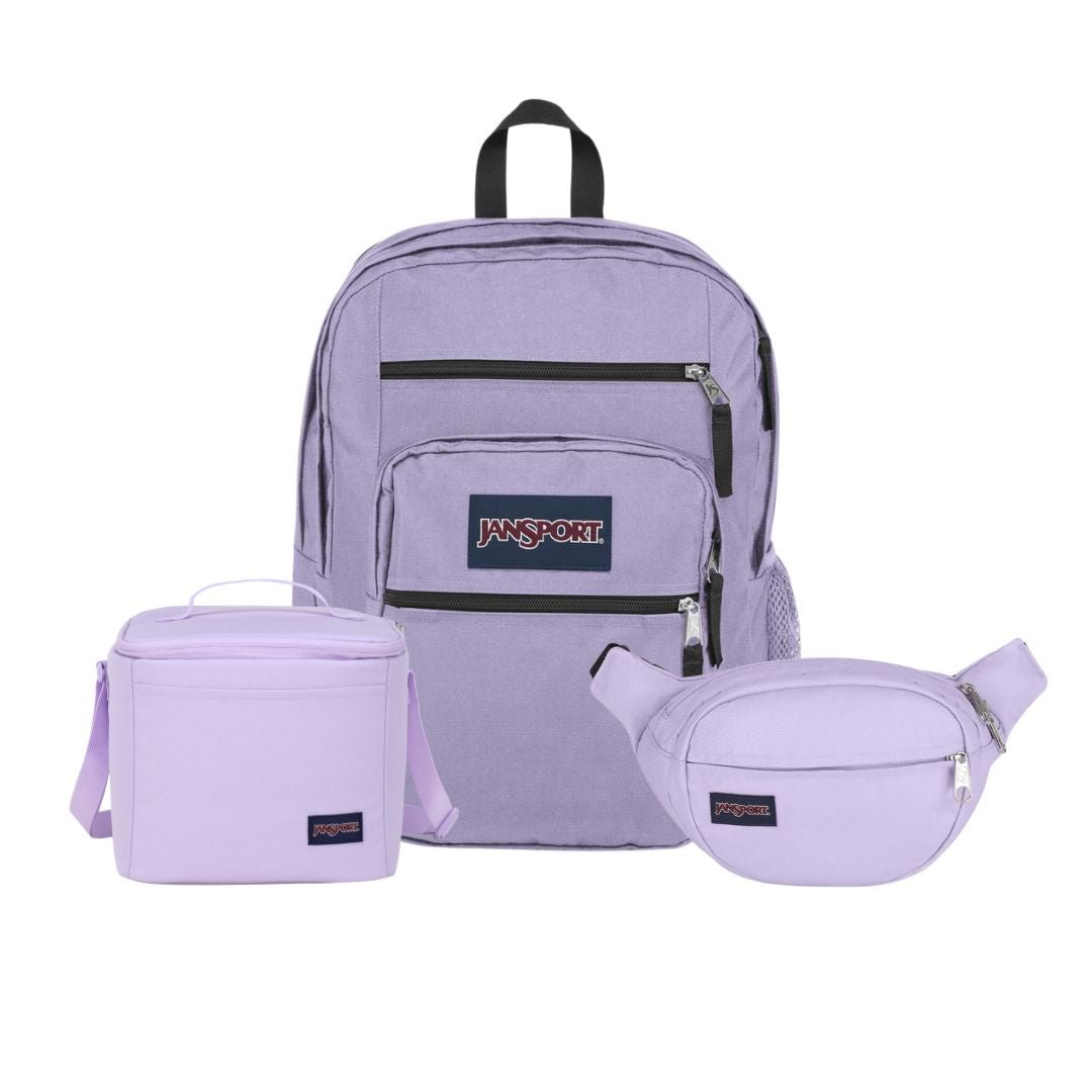 BIG STUNDENT PASTEL LILAC BUNDLE - JanSport Colombia - JS0A47JK-5M9-JS0A85O3-5M9-JS00TAN1-5M9