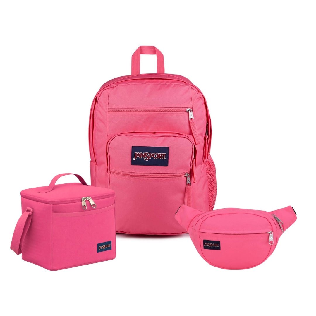 BIG STUDENT POSH PINK BUNDLE - JanSport Colombia - JS0A47JK-JS0A85O3-JS00TAN1-EX2
